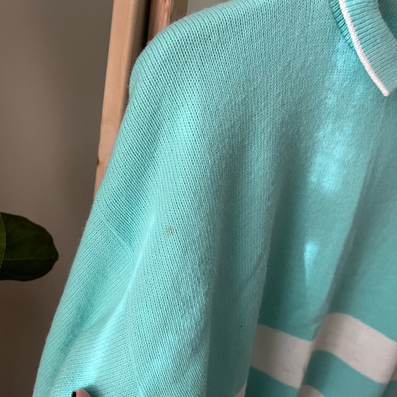 Vintage Made in USA Preppy Knit Sweater Striped - Picture 4 of 7